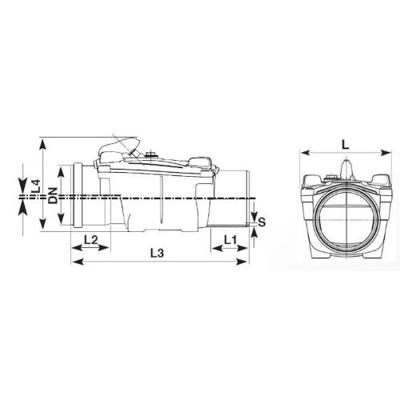 Clapet anti-retour en PVC D125mm - NICOLL -  CARX