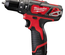 Perceuse-visseuse 12 V M12 BDD-202C + 2 batteries 2 Ah + chargeur en coffret - MILWAUKEE TOOL - 4933441915