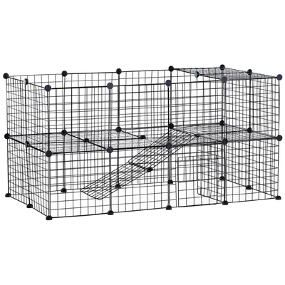 Cage parc enclos modulable pour animaux domestiques