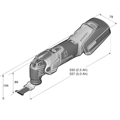 Scie-oscillante 18V AMM 500 Plus Select 18 V (sans batterie ni chargeur) + coffret - FEIN - 71293362000