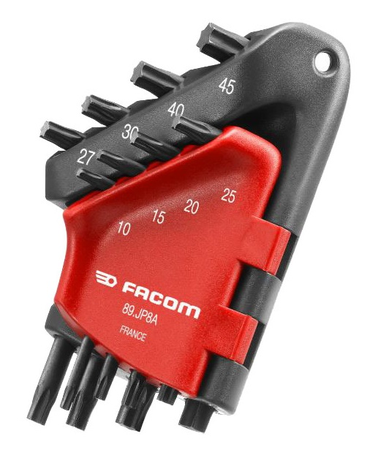 Jeu de 8 clés mâles coudées Torx® - FACOM - 89.JP8A