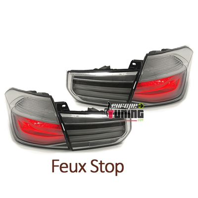 FEUX LED GRIS BMW SERIE 3 F30 LOOK PHASE 2 POUR PHASE 1 2011-2015 (05366)