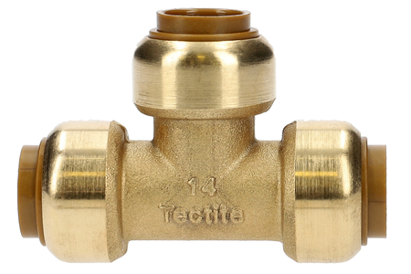 Té réduit triple femelles TECTITE CLASSIC pour tube cuivre D16-14-16 - AALBERTS - 4750919