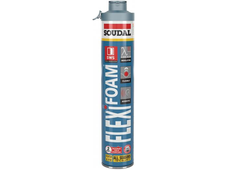 Mousse PU Flexifoam Gun bleu Click & Fix 750ml RT2012 - SOUDAL - 118318