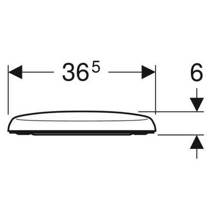 Abattant WC RENOVA antibactérien - GEBERIT - 573010000