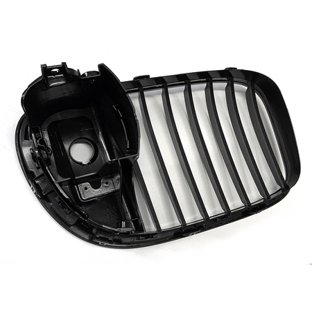 GRILLES CALANDRES NOIRES SPORT BMW SERIE 7 F01 F02 LCI AVEC CAMERA 2012-2016 (05015)