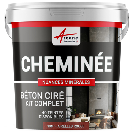 Béton ciré cheminée - Kit complet | Maison Etanche