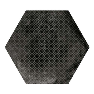 URBAN HEXA MELANGE DARK - Carrelage 29,2 x 25,4 cm Patchwork Hexagonal aspect Béton Noir