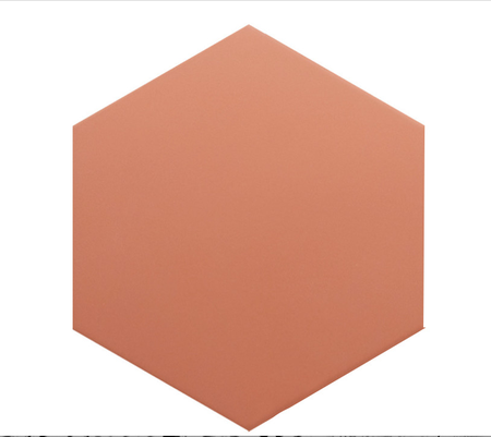 COIMBRA WARM SIENA 30637 - Carrelage 17,5x20 cm hexagonal uni aspect carreaux de ciment terracotta