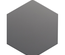 COIMBRA BLACK 30635 - Carrelage 17,5x20 cm hexagonal uni aspect carreaux de ciment noir