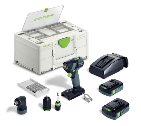 Perceuse-visseuse 18V TXS 18 C 3,0-SET + 2 batterie 3Ah + chargeur + coffret Systainer SYS3 - FESTOOL - 576896