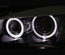 PHARES FEUX AVANTS ANNEAUX ANGEL EYES CCFL LOOK XENON BMW X1 E84 2009-2012 (03976)