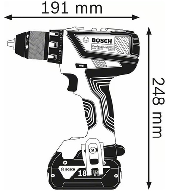 Perceuse-visseuse 18V GSR 18V-28 (sans batterie ni chargeur) en coffret L-BOXX - BOSCH - 06019H4108