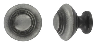 Bouton meuble zamak fer patiné 301 30mm - BROS - 301Z18