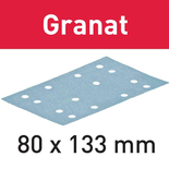 Abrasifs GRANAT 80x133mm P80 GR/10 - FESTOOL - 497128