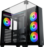 Boitier Moyen Tour ATX Xigmatek Aqua V RGB avec panneaux vitrés (Noir)