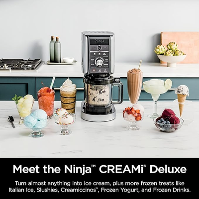 Ninja CREAMi Deluxe 10-en-1 Machine à délices et boissons glacées NC501EU
