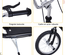 Trottinette patinette freestyle grandes roues et pegs noir