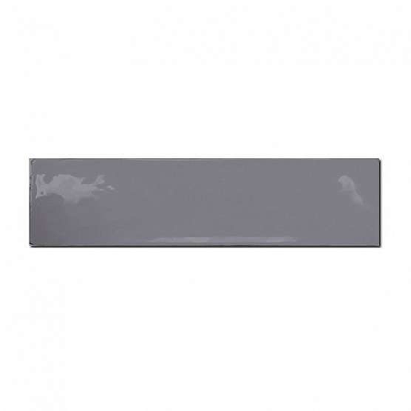 MASIA GRIS OSCURO - faïence zellige 7,5x30 cm gris anthracite brillante