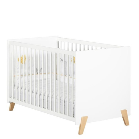 Lit bébé 120 x 60 en bois blanc