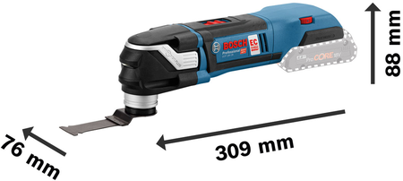 Découpeur-ponceur 18V GOP 18V-28 Professional (sans batterie ni chargeur) + coffret L-BOXX - BOSCH - 06018B6001