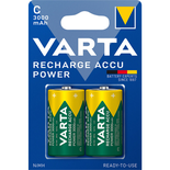 Piles rechargeables Ni-MH Accu Power 2x1,2V LR14 3000mAh - VARTA - 56714101402