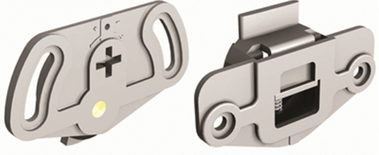 Garniture de porte avec montures à encastrer - MANTION - PICO25