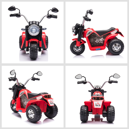 Moto électrique enfant chopper tout-terrain 6 V 20 W