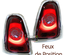 FEUX ROUGES LED RONDS CELIS POUR MINI COOPER R56 R57 2010-2015 LOOK F56 F57 (05426)