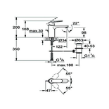 Mitigeur de lavabo monocommande taille M EUROSMART COSMOPOLITAN - GROHE - 23325-000