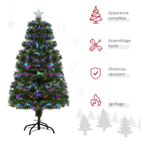 Sapin de Noël artificiel lumineux vert