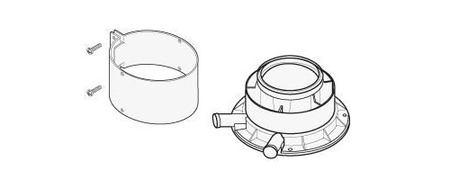 Buse pour sortie verticale condensation 80/125 - SAUNIER DUVAL - 0020276091