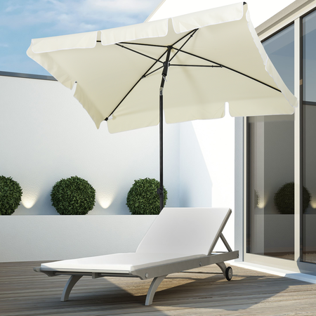 Parasol rectangulaire inclinable diamètre 2 m