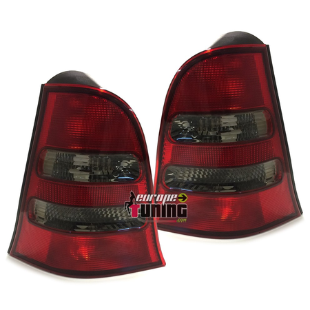 2 FEUX ROUGES FUMES NOIRS POUR MERCEDES CLASSE A W168 DE 2001 A 2004 (13459)