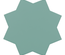 PORTO STAR JADE  - Carrelage en étoile 16,8x16,8 cm vert jade 30625