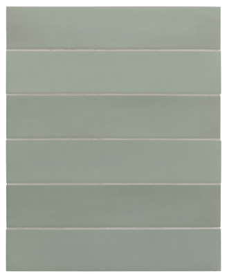 WADI MINT - Carrelage 6x30 cm rectangulaire vert menthe 30058