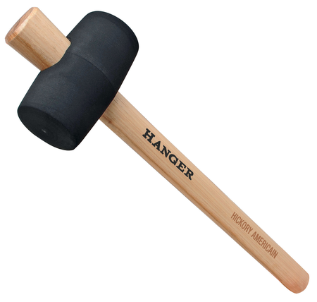 Maillet en caoutchouc manche Hickory 55mm - HANGER - 110790