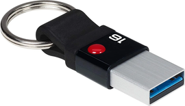 Clé USB 3.0 Emtec T100 Nano Ring - 16Go (Noir)