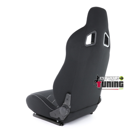 SIEGE BAQUET SPORT NOIR REGLABLE UNIVERSEL II TUNING (02119)