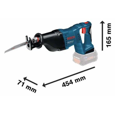 Scie sabre 18V GSA 18V-LI (sans batterie ni chargeur) - BOSCH - 060164J000