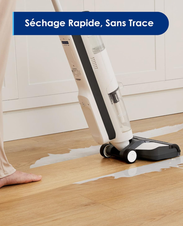 Tineco iFloor 3 Breeze Plus – Aspirateur Laveur Sec Humide sans Fil, Nettoyeur de Sol et Serpillière Légère pour Sols Durs en Un Seul Passage