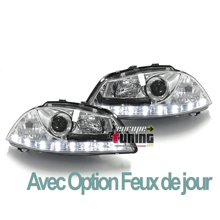 PHARES LED DIURNES CHROME FEUX DE JOUR SEAT IBIZA 6L (03395)