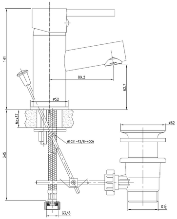 Mitigeur pour lavabo ONDYS - GARIS - R01-43040OD