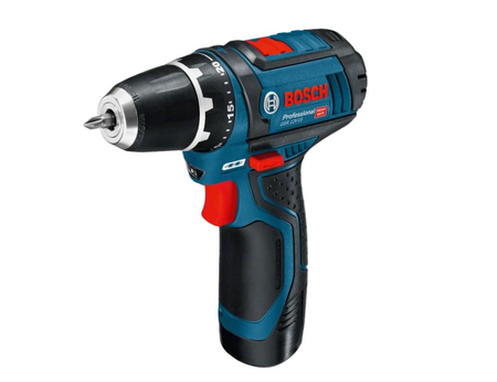 Perceuse visseuse 12V GSR 12V-15 Professional + 2 batteries 2Ah + chargeur + coffret L-BOXX + outillage à main - BOSCH - 060186810R