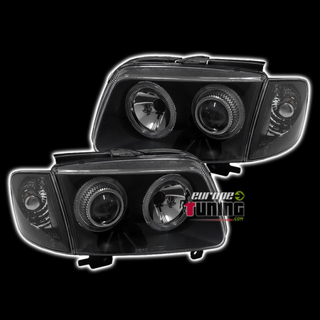 PHARES ANGEL EYES VW VOLKSWAGEN POLO 6N2 NOIRS (12638)