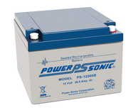 Batterie 12VDC 26AH flamme retardante - POWERSONIC - PS12260GB