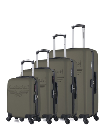 AMERICAN TRAVEL - Set de 4 Valises ABS CHELSEA-M