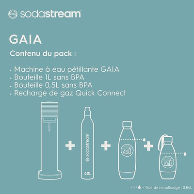 SodaStream GAIA Machine à Eau Pétillante