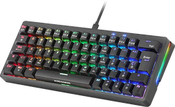 Clavier Gamer mécanique (Yellow Silent) Mars Gaming MKMiniPro RGB (Noir)