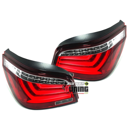 FEUX ROUGES CLAIRS CELIS A LED BMW SERIE 5 E60 BERLINE LCI PH2 2007-2010 (05151)